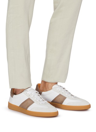 Figure View - Click To Enlarge - MAGNANNI - Crosta Leather Low Top Men's Sneakers