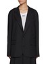 Main View - Click To Enlarge - BONBOM - Tuck Pin Single Breasted Blazer