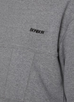  - BONBOM - Two Tone Corset Cotton Hoodie