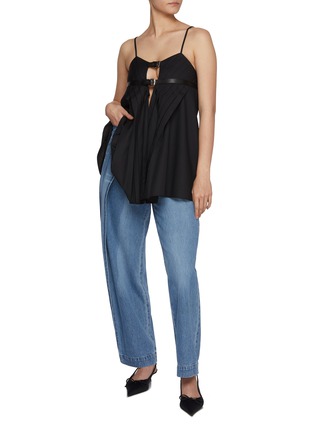 Figure View - Click To Enlarge - BONBOM - Double Tuck Jeans