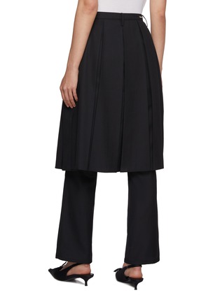 Back View - Click To Enlarge - BONBOM - Box Pleat Skirt Pants