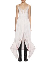 TYPESERVICE ♥ Dual Fabric Shirred Dress /追跡付 N6507_envelope_front__38757.