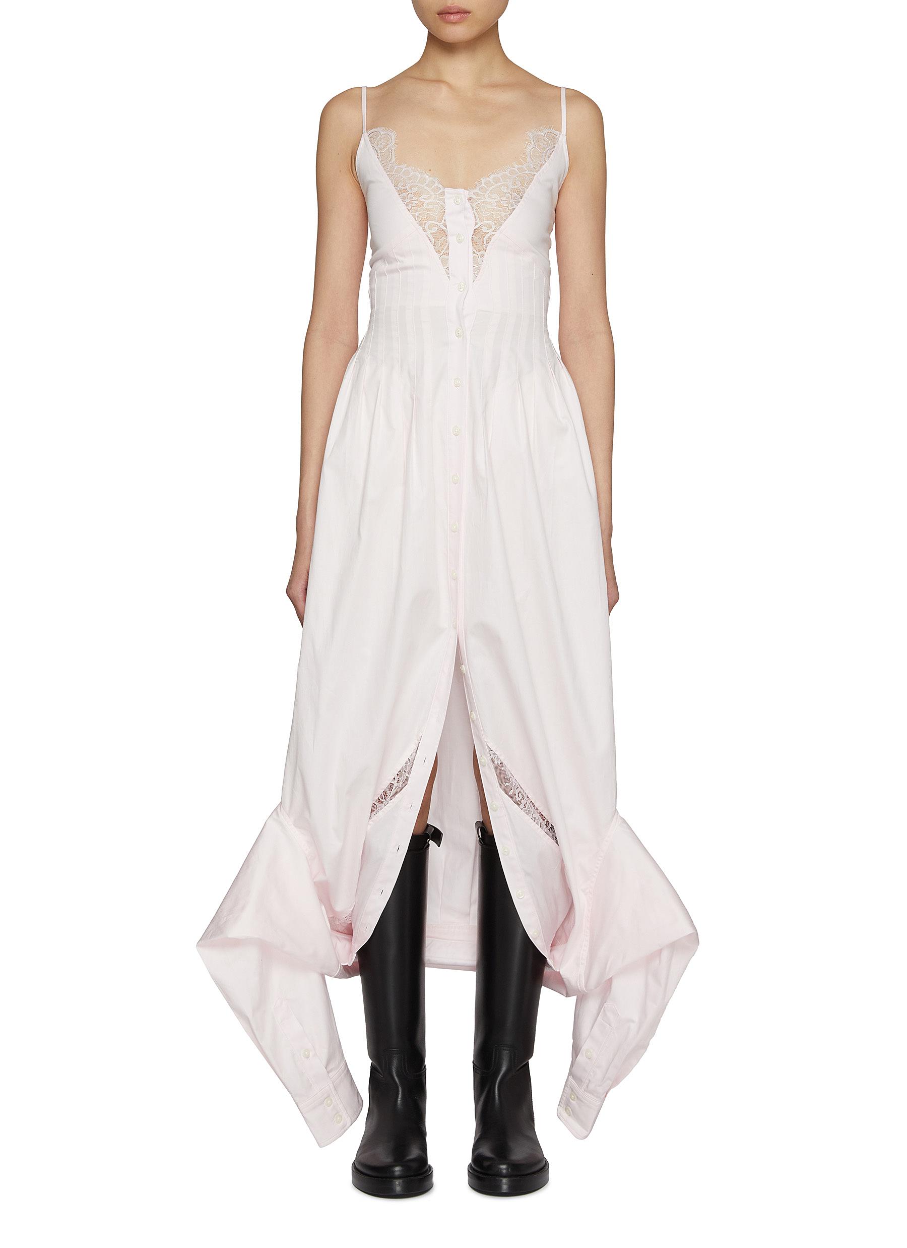CLANE（クラネ）の「ARCH CUT DOUBLE CLOTH TOPS（シャツ