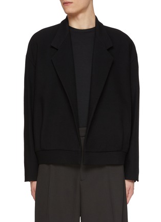 Main View - Click To Enlarge - FEAR OF GOD - Notch Lapel Cropped Virgin Wool Jacket