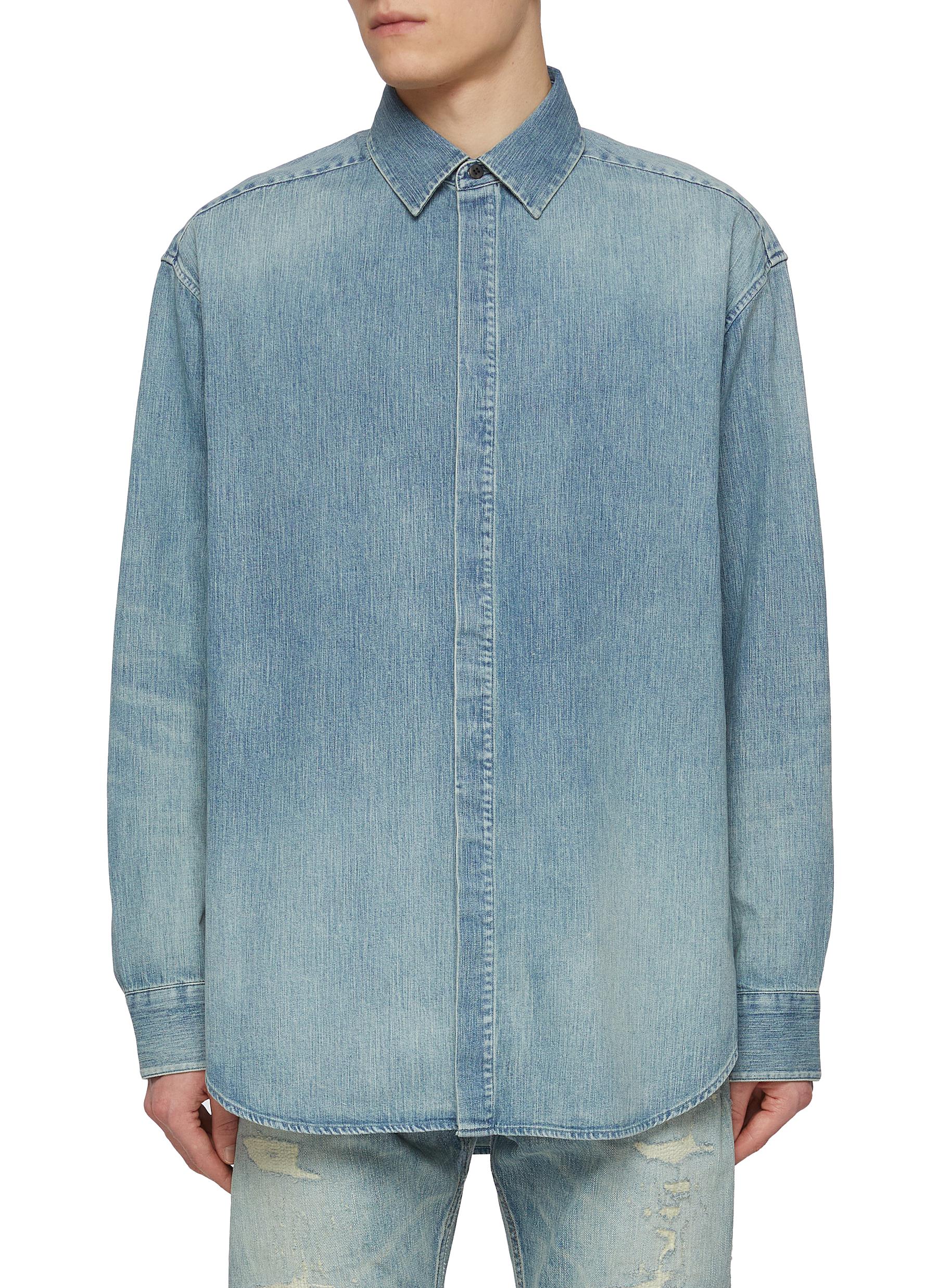 FEAR OF GOD | Button Up Denim Shirt | Men | Lane Crawford FEAR OF GOD | Button Up Denim Shirt | Men | Lane Crawford