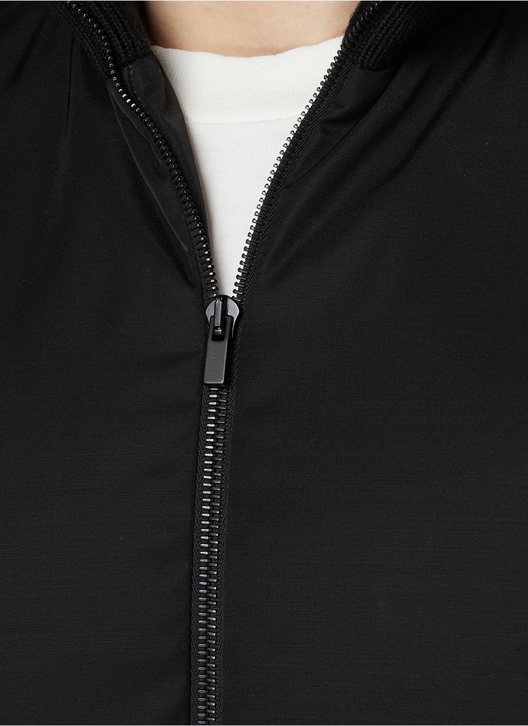 Stand Collar Bomber Jacket - Thumbnail 4