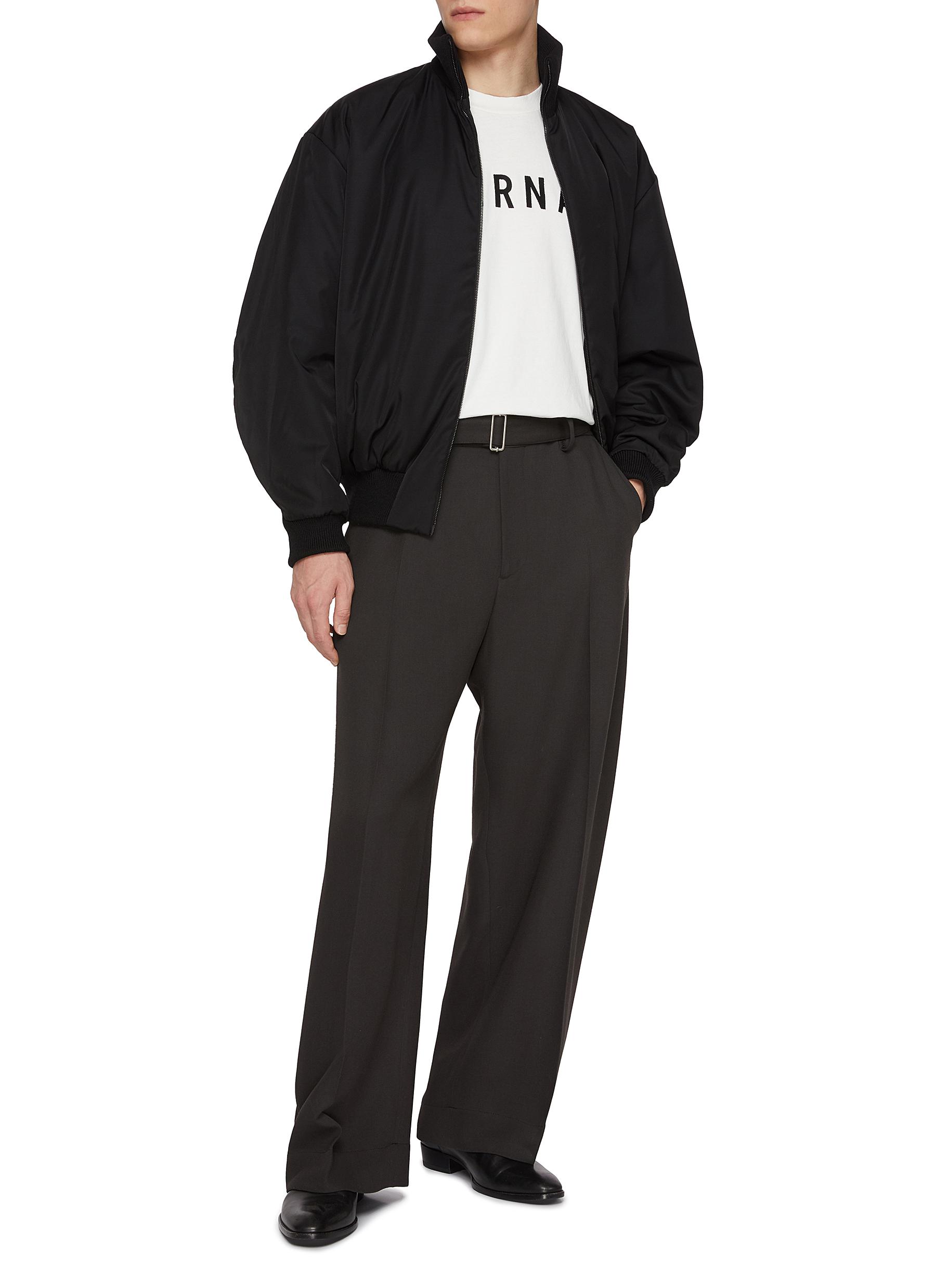 Stand Collar Bomber Jacket - Thumbnail 2