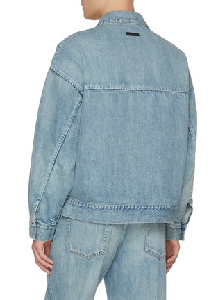 Back View - Click To Enlarge - FEAR OF GOD - Hidden Placket Denim Trucker Jacket