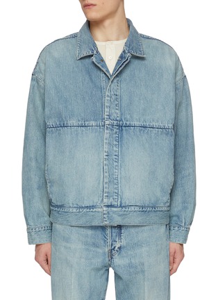 Main View - Click To Enlarge - FEAR OF GOD - Hidden Placket Denim Trucker Jacket