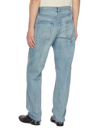 Back View - Click To Enlarge - FEAR OF GOD - 5-Pocket Raw Hem Jeans