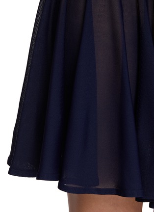  - ALAÏA - Low Waist Sheer Knit Skater Skirt