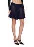 Front View - Click To Enlarge - ALAÏA - Low Waist Sheer Knit Skater Skirt