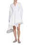 Figure View - Click To Enlarge - ALAÏA - V-Neck Asymmetrical Dress
