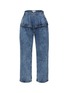 Main View - Click To Enlarge - ALAÏA - Peplum Acid Dark Wash Jeans