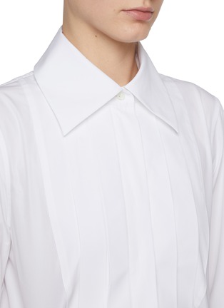 Detail View - Click To Enlarge - LOEWE - Neck Tie Cufflink Cotton Shirt