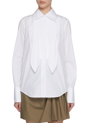 Main View - Click To Enlarge - LOEWE - Neck Tie Cufflink Cotton Shirt