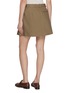 Back View - Click To Enlarge - LOEWE - Logo Patch Cotton Silk Draped Skirt