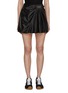 Main View - Click To Enlarge - LOEWE - Logo Patch Draped Leather Skirt