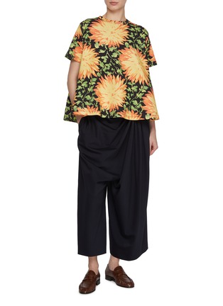 Figure View - Click To Enlarge - LOEWE - Floral Print Trapeze Top