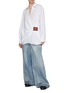 Figure View - Click To Enlarge - LOEWE - Draped Cotton Shirt