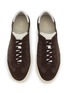 Detail View - Click To Enlarge - BRUNELLO CUCINELLI - Low Top Cotton Suede Men's Sneakers