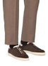 Figure View - Click To Enlarge - BRUNELLO CUCINELLI - Low Top Cotton Suede Men's Sneakers