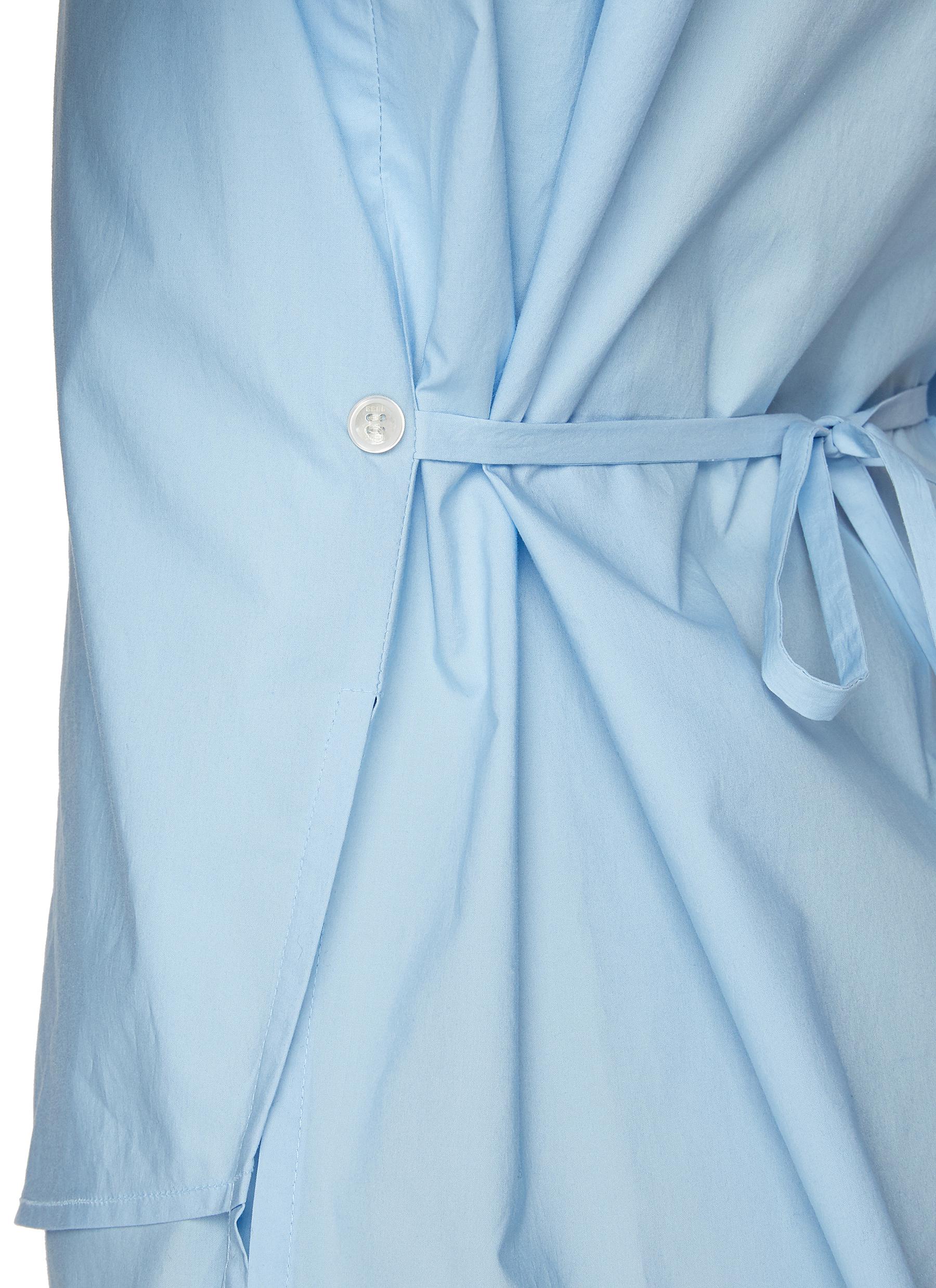 Vest Layered Cotton Shirt - Thumbnail 5