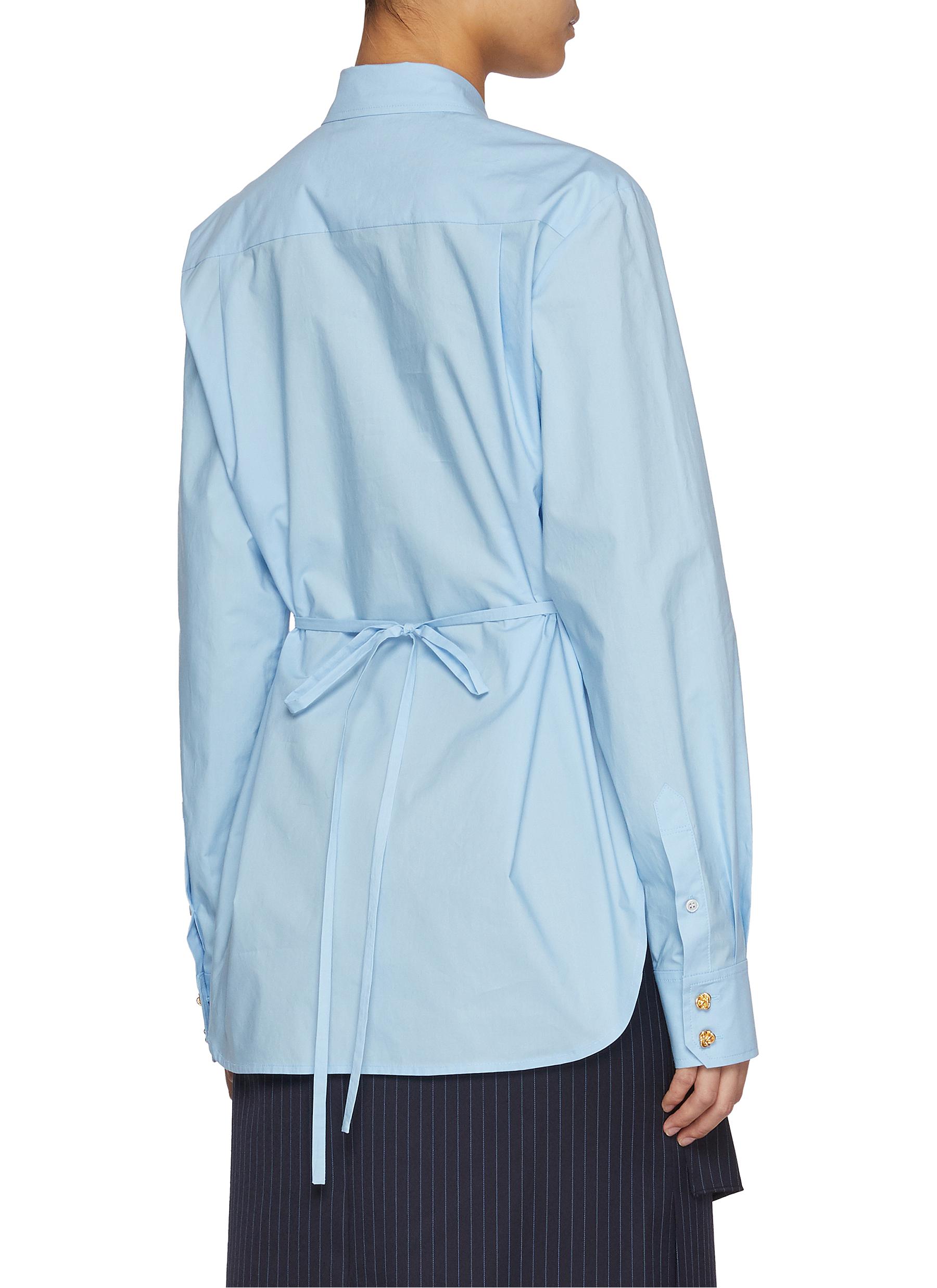 Vest Layered Cotton Shirt - Thumbnail 3
