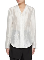 entelier silk shirt ecru