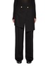 Main View - Click To Enlarge - EENK - Wrap Skirt Layered Wool Pants