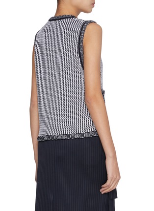 Back View - Click To Enlarge - EENK - V-Neck Pocket Cotton Vest