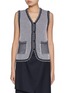 Main View - Click To Enlarge - EENK - V-Neck Pocket Cotton Vest