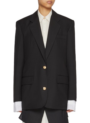 Main View - Click To Enlarge - EENK - Single Breasted Wool Blazer