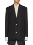 Main View - Click To Enlarge - EENK - Single Breasted Wool Blazer