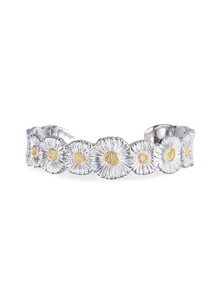 Main View - Click To Enlarge - BUCCELLATI - Blossoms Vermeil Rhodium-Plated Gold-Plated Sterling Silver Daisy Bracelet — Size 160