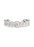 Main View - Click To Enlarge - BUCCELLATI - Blossoms Vermeil Rhodium-Plated Gold-Plated Sterling Silver Daisy Bracelet — Size 160