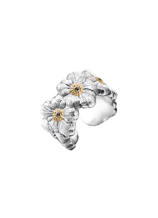 Main View - Click To Enlarge - BUCCELLATI - Blossoms Fancy Diamond Silver Vermeil Eternelle Ring — EU 54