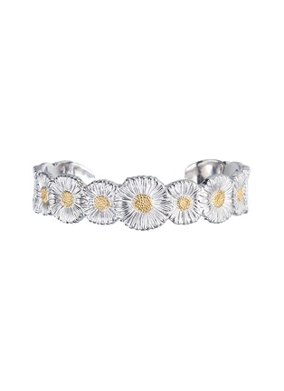 Main View - Click To Enlarge - BUCCELLATI - Blossoms Vermeil Rhodium-Plated Gold-Plated Sterling Silver Daisy Bracelet — Size 170