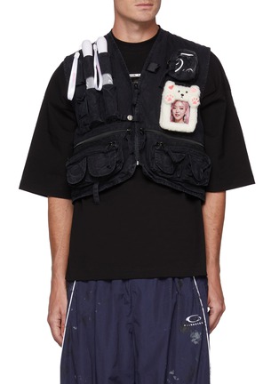 Main View - Click To Enlarge - DOUBLET - Oshi-Katsu Multi-Pocket Vest