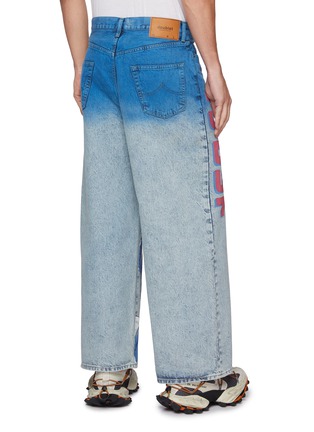 Back View - Click To Enlarge - DOUBLET - Light Wash Hand-Painted Anime Wide Leg Jeans