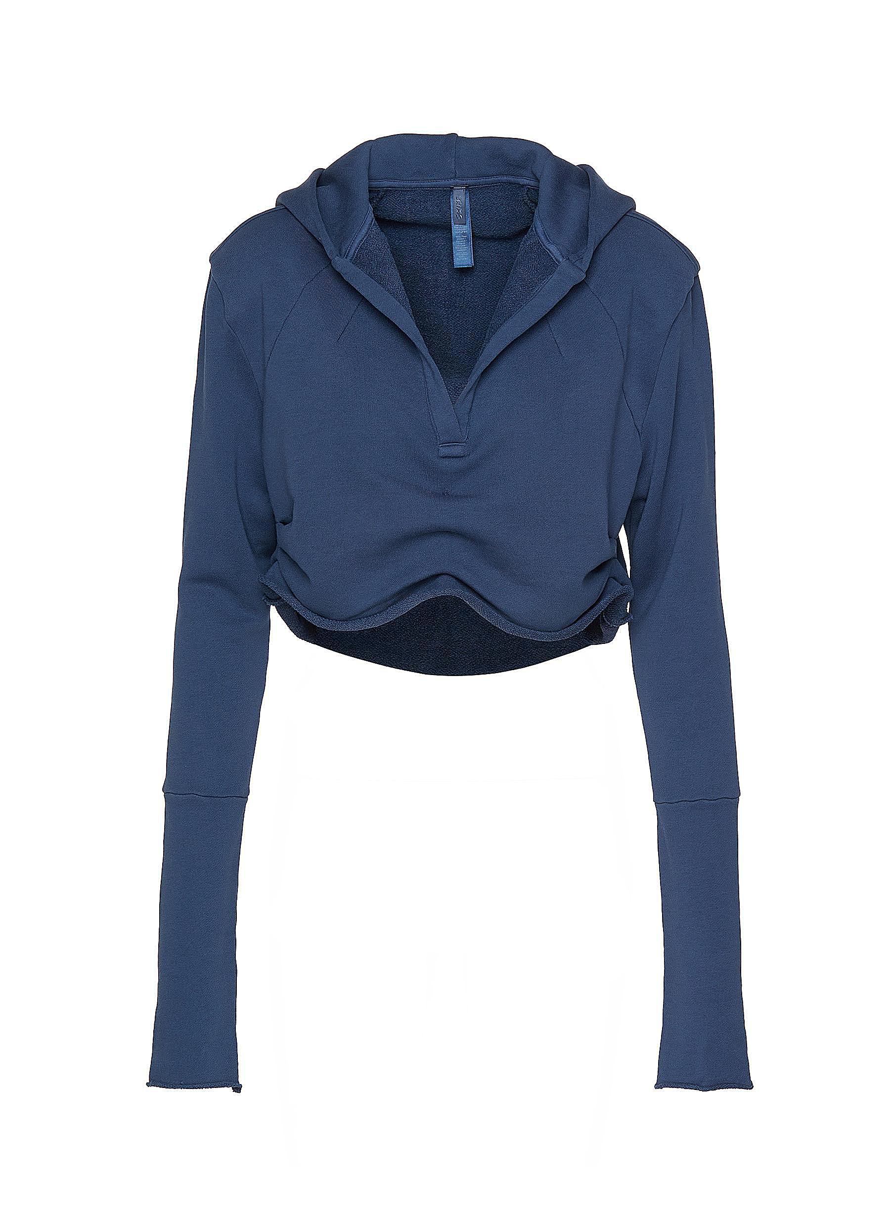 SKIMS | French Terry Shoulder Pad Cropped Hoodie | Women | Lane