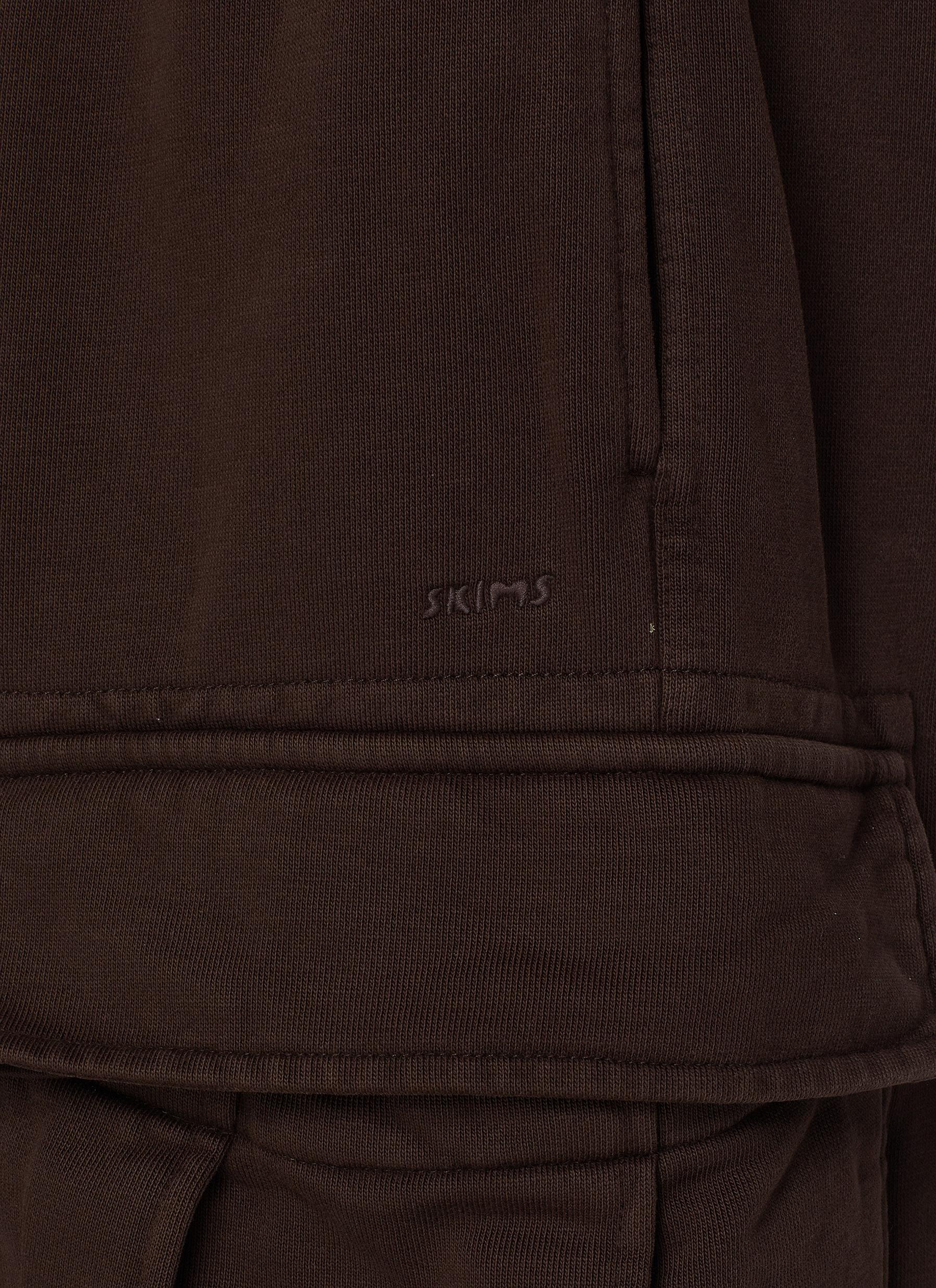 Boyfriend Fleece Cotton Cargo Sweatpants - Thumbnail 5