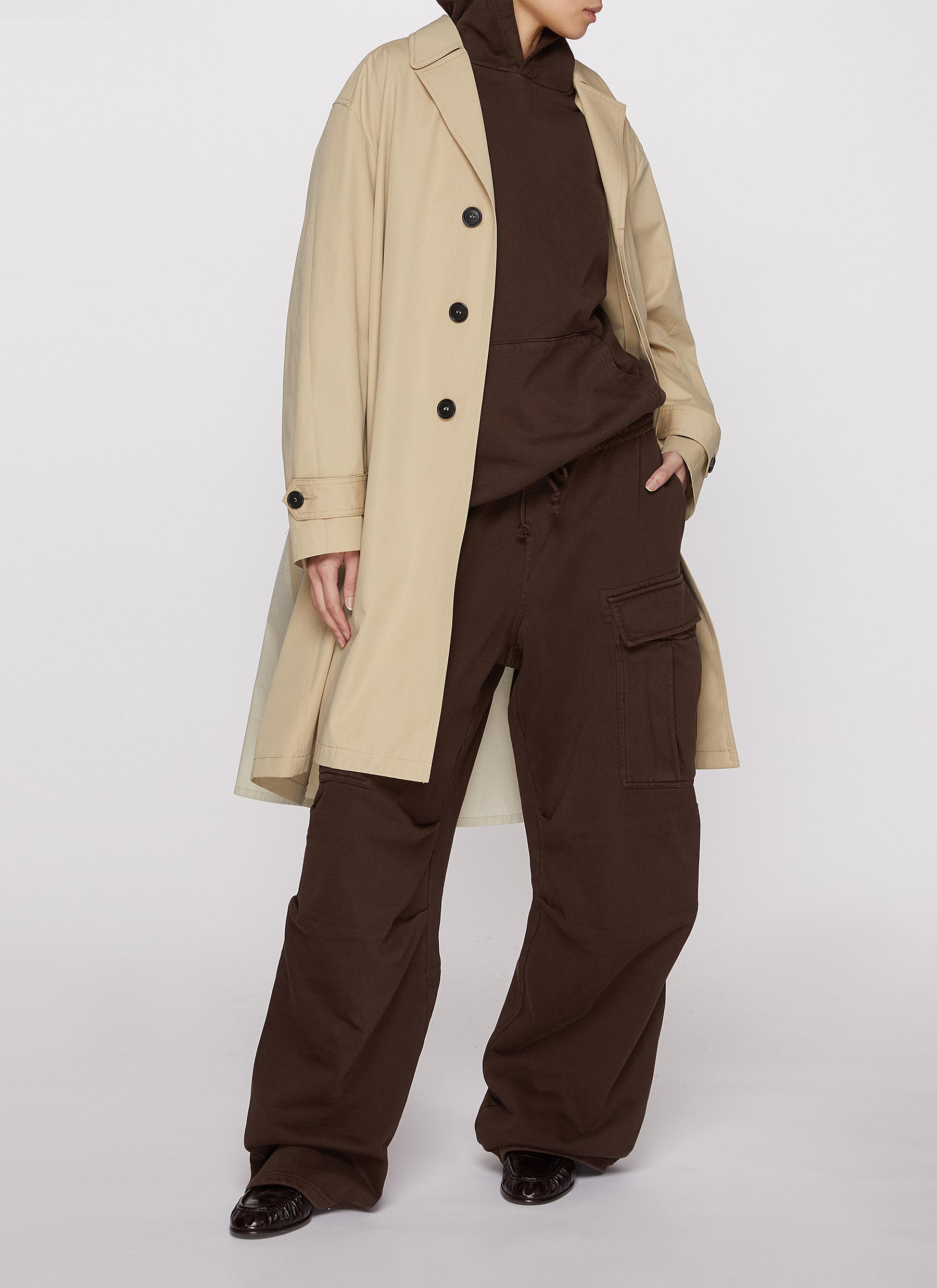 Boyfriend Fleece Cotton Cargo Sweatpants - Thumbnail 4
