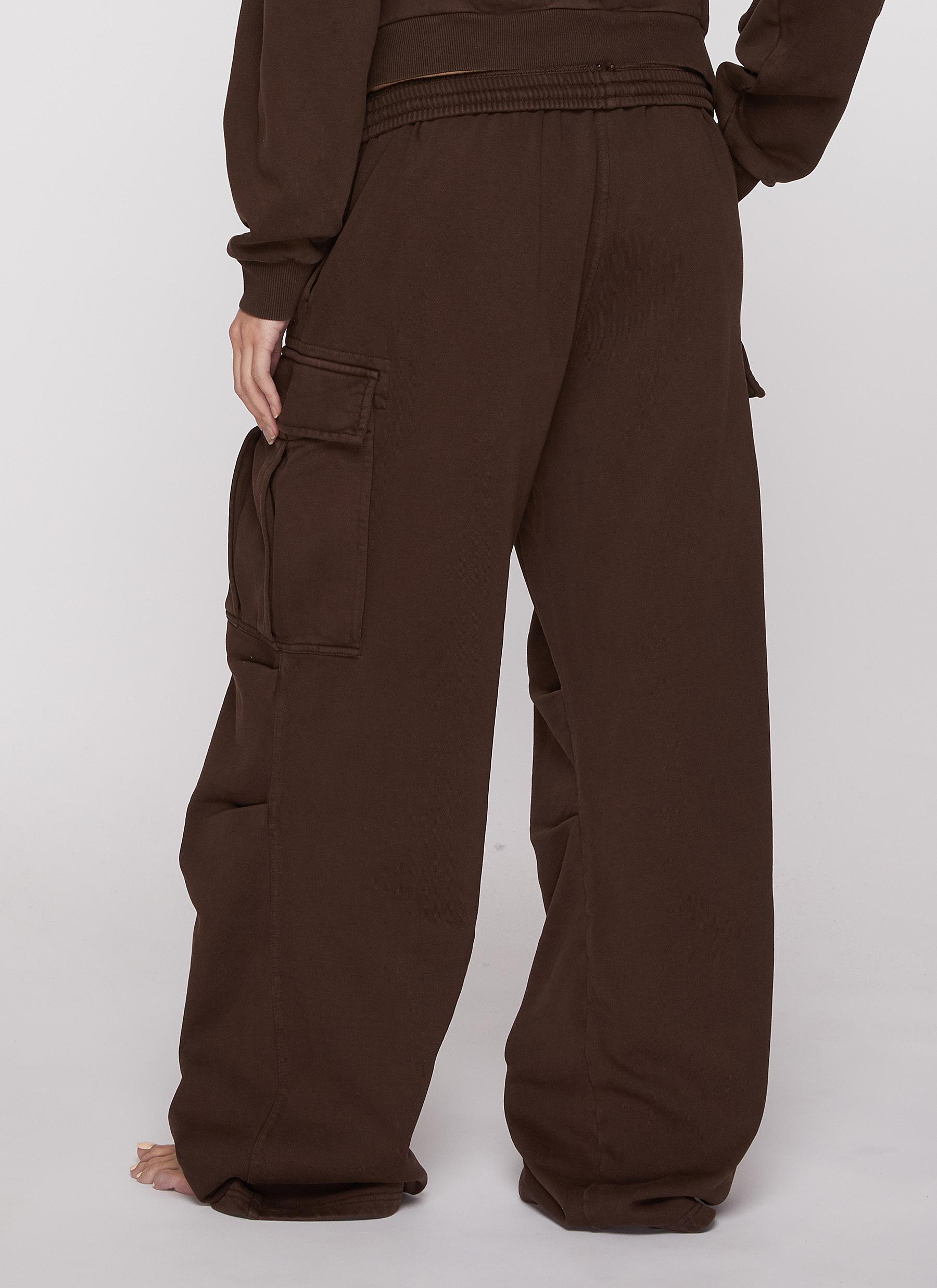 Boyfriend Fleece Cotton Cargo Sweatpants - Thumbnail 3
