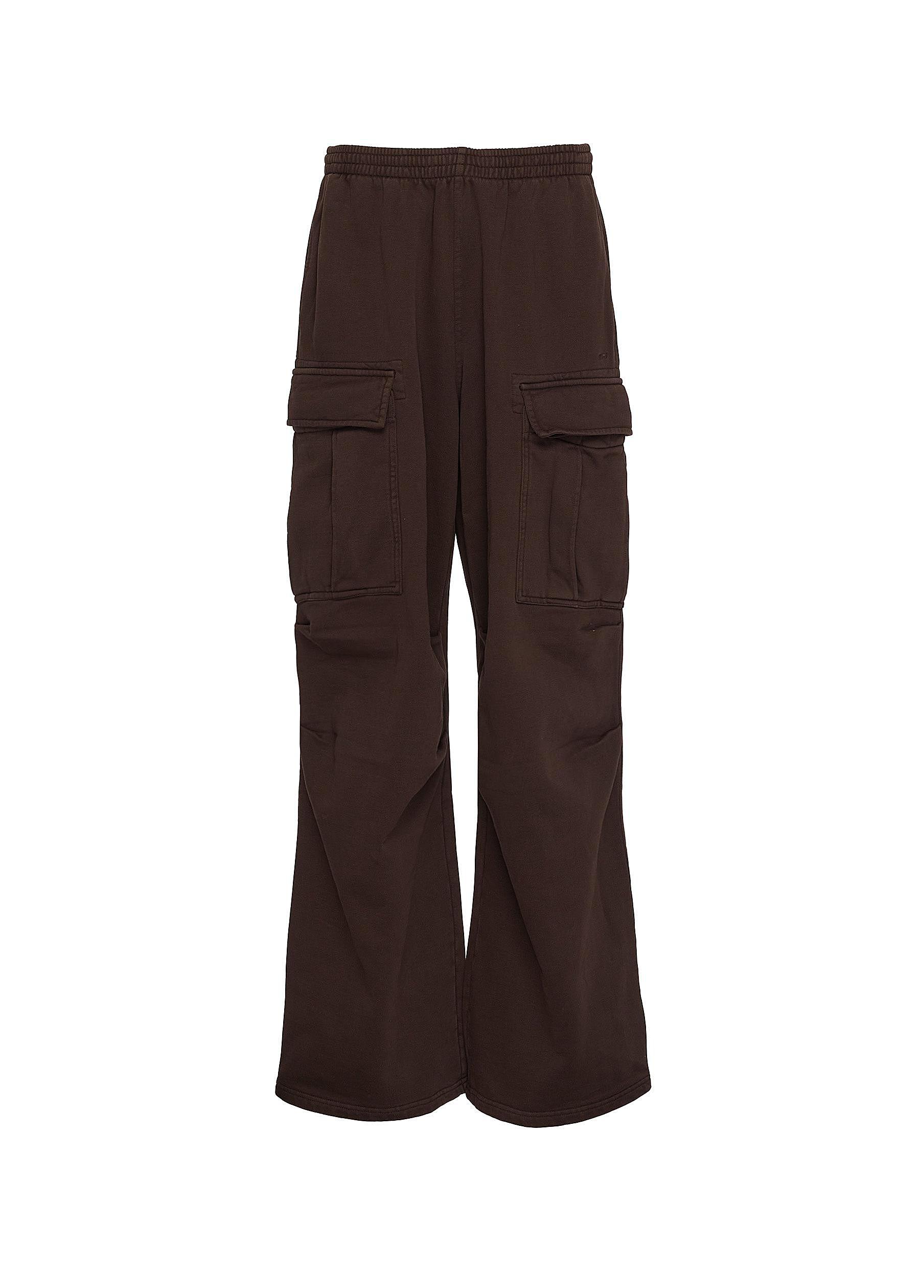 Boyfriend Fleece Cotton Cargo Sweatpants - Thumbnail 1