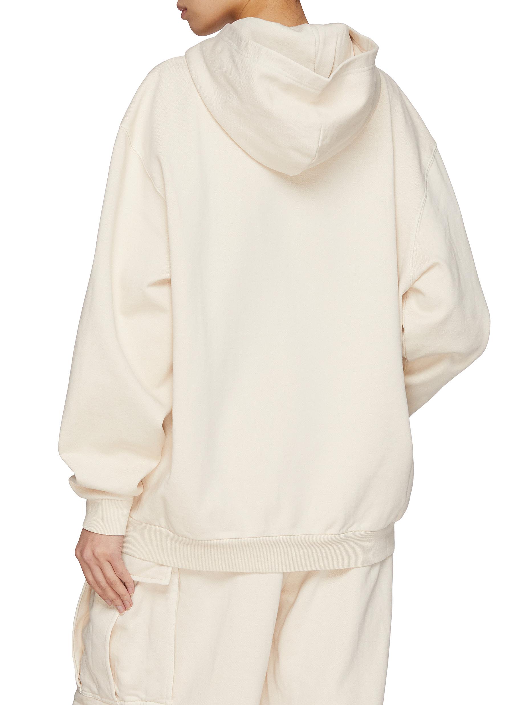 Boyfriend Fleece Cotton Hoodie - Thumbnail 3