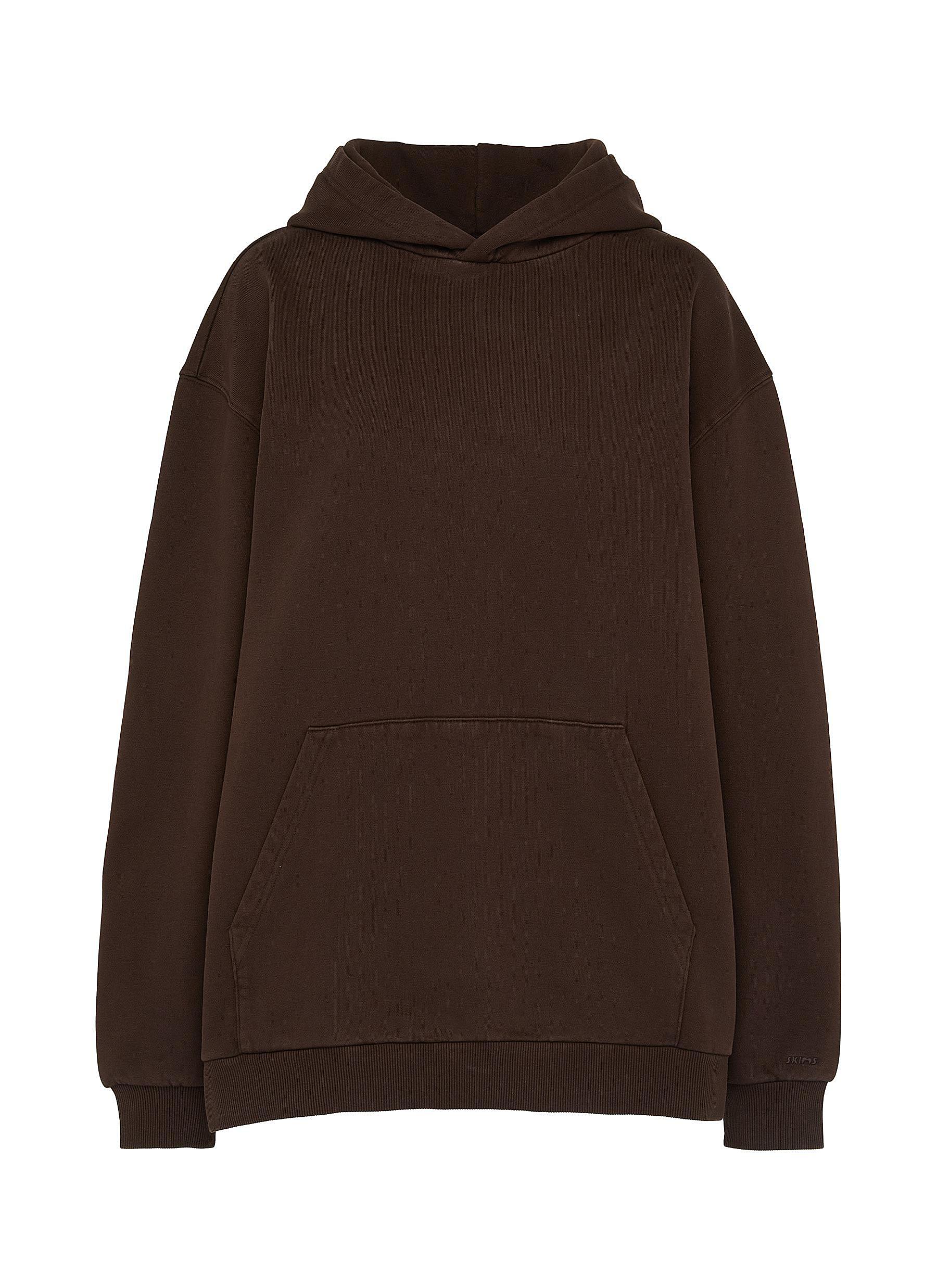 Boyfriend Fleece Cotton Hoodie - Thumbnail 1