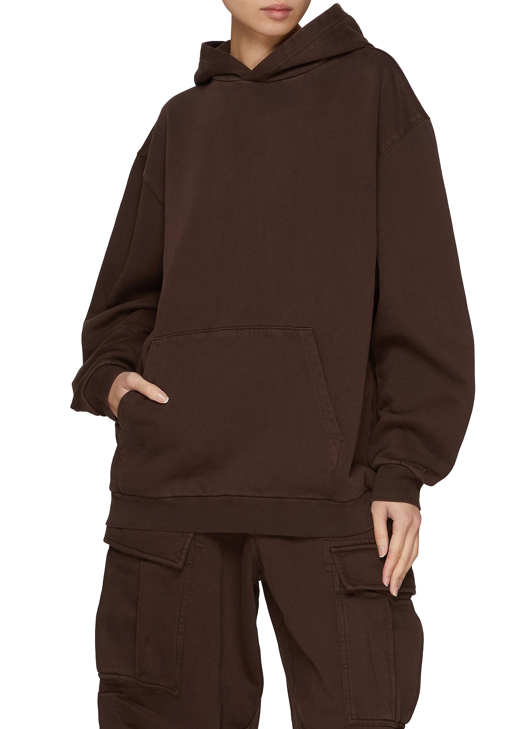 Boyfriend Fleece Cotton Hoodie - Thumbnail 2