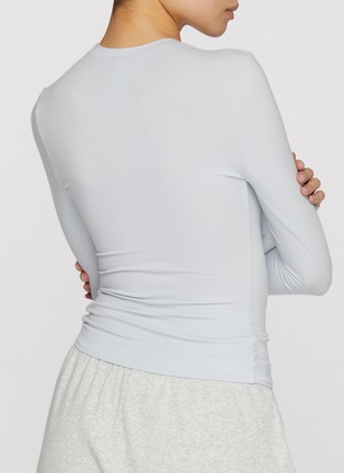 Front View - Click To Enlarge - SKIMS - Cotton Jersey Long Sleeve T-shirt