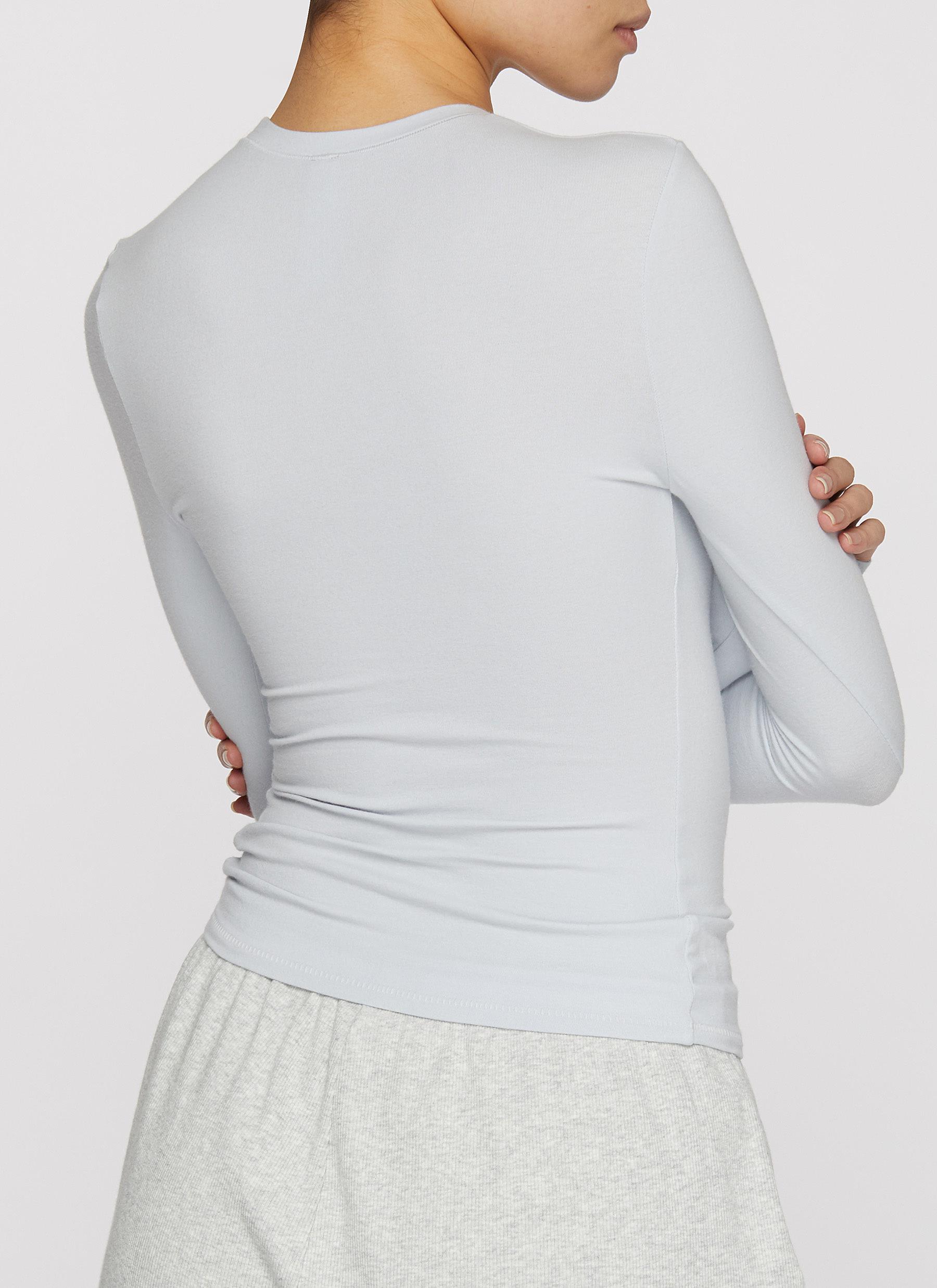 Cotton Jersey Long Sleeve T-shirt - Thumbnail 3